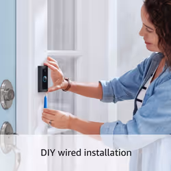 Ring Video Doorbell Wired with Ring Chime Doorbell + Chime