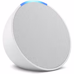 Amazon Echo Pop, Amazon Alexa, Round, White, Android, Fire OS, iOS, 4.95 cm, Buttons