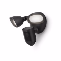 Ring Floodlight Cam Wired Pro with Birds Eye View and 3D Motion Detection Black