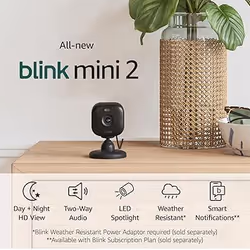 Blink B0BWWZL278 security camera Cube IP security camera Indoor & outdoor 1920 x 1080 pixels Desk/Wall
