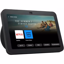 Amazon Echo Show 8, Amazon Alexa, Rectangle, Charcoal, Charcoal, German, English, Spanish, French, Italian, Android, Fire OS, ...