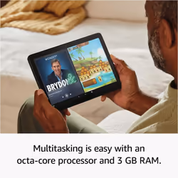 Amazon Fire HD 10 tablet, built for relaxation, 10.1" vibrant Full HD screen,