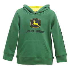 John Deere Little Boys' Toddler JD Logo Fleece Hoodie  Green  2T