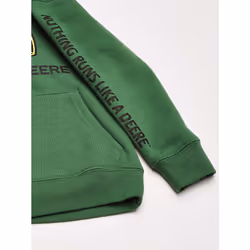 John Deere boys Fleece Hoody Pull Over Hooded Sweatshirt  Green Trademark  14-16 US