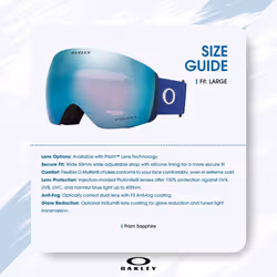 Oakley Flight Deck L OO7050 Navy w/Prizm Sapphire Ski Goggles For Men For Women + BUNDLE with Designer iWear Eyewear Kit