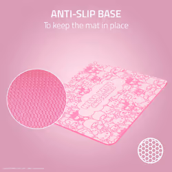 Razer Gigantus V2 Cloth Gaming Mouse Pad (Medium): Textured MicroWeave Cloth Surface - Thick  High-Density Rubber Foam - Non Slip Base - Hello Kitty &