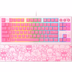 Razer Ornata V3 TKL Gaming Keyboard: Low-Profile Keys - Mecha-Membrane Switches - UV-Coated Keycaps - Backlit Media Keys - 8- ...