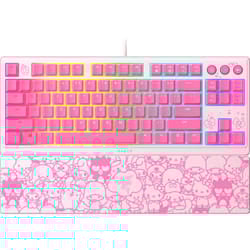 Razer Ornata V3 TKL Gaming Keyboard: Low-Profile Keys - Mecha-Membrane Switches - UV-Coated Keycaps - Backlit Media Keys - 8-Zone RGB Lighting - Magne