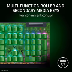 Razer BlackWidow V4 X Mechanical Gaming Keyboard: Green Switches Tactile & Clicky - 6 Macro Keys - Chroma RGB - Doubleshot ABS Keycaps - Sound Dampeni