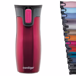 contigo West Loop Autoseal Travel Mug, Stainless Steel Thermal Mug, Vacuum Flask, Leakproof Tumbler, coffee Mug with BPA Free ...