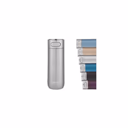 Luxe Autoseal Travel Mug, Stainless Steel Thermal Mug, Vacuum Flask, Leakproof Tumbler, dishwasher safe, Coffee Mug with BPA ...