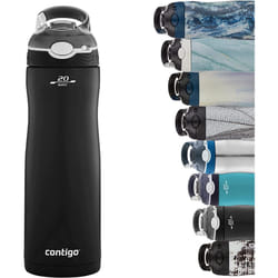 Contigo Ashland Chill Water Bottle with Straw, Keeps drinks cool for 24 h, insulated Stainless Steel Drinking Bottle, Leak-Proof Thermal Bottle, Sport