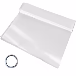 VEVOR Greenhouse Plastic Sheeting 12 x 25 ft, 6 Mil Thickness UV Resistant Clear Polyethylene Film, Hoop Green House Cover fo ...