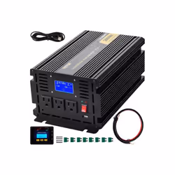 Vevor ZNB2KW-12-1200I8XV9 2000W Modified Sine Wave Power Inverter with DC 12V to AC 120V Car Converter, Brown