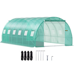 VEVOR Walk-in Tunnel Greenhouse Galvanized Frame & Waterproof Cover 20x10x7 ft