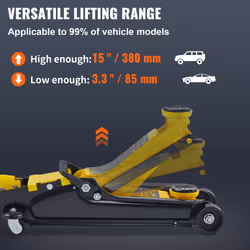 VEVOR Floor Jack, 2.5 Ton Low Profile Floor Jack, Heavy-duty Steel Racing Floor Jack With Single Piston Lift Pump