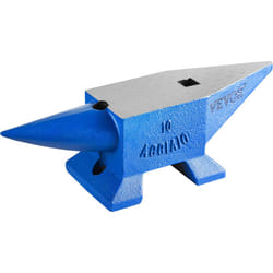VEVOR Single Horn Anvil  22Lbs Steel Anvil Blacksmith for Sale Forge Steel Tools with Round and Square Hole and Equipment Anvil  Rugged Blacksmith Jew