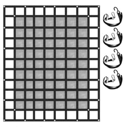 VEVOR Cargo Net with Mesh  8' x 6.7' Cargo Net for Pickup Truck Bed  Heavy Duty Cargo Nets with Cam Buckles & S-Hooks & Cross Strap for Trailer SUV Je