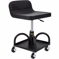 VEVOR Mobile Rolling Seat  300LBS Capacity  15.7 to 20.5 Adjustable Height  Mechanic Rolling Stool with Swivel Wheels and Too ...