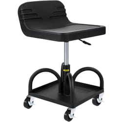 VEVOR Mobile Rolling Seat  300LBS Capacity  15.7 to 20.5 Adjustable Height  Mechanic Rolling Stool with Swivel Wheels and Tool Tray  for Workshop  Aut