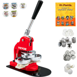 VEVOR Button Maker Machine, 75 mm (3 inch) Badge Punch Press Kit, Children DIY Gifts Pin Maker