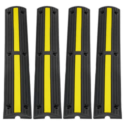 VEVOR 4 x 1-Channel Cable Protector Ramp 3.28ft 18000lbs/axle Capacity