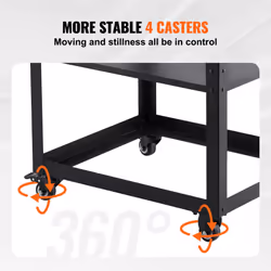 Planer Stand, 100 lbs/ 45 kg heavy loads, Three-Gear Height Adjustable thickness planer table,with 4 Stable Casters & Storage Space, for most planers,