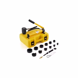 10 Ton Hydraulic Knockout Punch Kit, 1/2" to 2" Conduit Hole Cutter Set, KO Tool Kits W/Puncher 6 Piece, Metal Sheet Driver T ...
