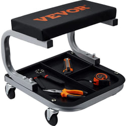 VEVOR Rolling Creeper Garage/Shop Seat, 250 LBS Capacity Padded Rolling Workshop Stool with Tool Tray Storage, Mechanic Stool for Garage, Shop, Auto R