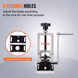 VEVOR Manual Wire Stripping Machine Portable Cable Stripper 0.06''-0.98'' Visual
