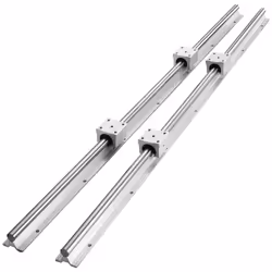 VEVOR Linear Rail Slide SBR16-800mm 2 PCS and 4 PCS SBR16UU Slide Blocks Linear Guide Rail and Bearings Kit for Automated Mac ...