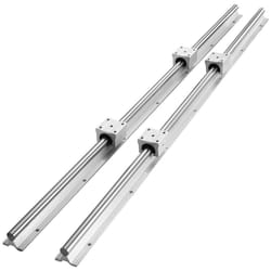 VEVOR Linear Rail Slide SBR16-800mm 2 PCS and 4 PCS SBR16UU Slide Blocks Linear Guide Rail and Bearings Kit for Automated Machines DIY Project CNC Rou
