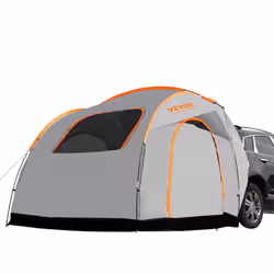 VEVOR SUV Camping Tent 8'-8' SUV Tent Attachment Rainfly Carry Bag for Camping