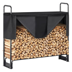 VEVOR 4.3FT Outdoor Firewood Rack with Cover Firewood Holder 52" x 14.2" x 46.1"