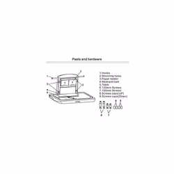 VEVOR Horizontal Baby Changing Table Wall-mounted Baby Diaper Changing Station Vertical Fold Down Baby Changing Table
