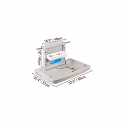 VEVOR Horizontal Baby Changing Table Wall-mounted Baby Diaper Changing Station Vertical Fold Down Baby Changing Table