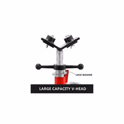 High Folding Pipe Stand, Model V-Head 1107A Head High Folding Pipe Stand, Steel Jack Stands, 2500LB Capacity, 28-inch to 51.5-inch Pipe Jack Stand