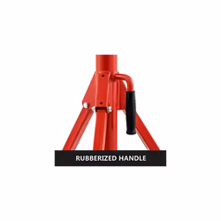 High Folding Pipe Stand, Model V-Head 1107A Head High Folding Pipe Stand, Steel Jack Stands, 2500LB Capacity, 28-inch to 51.5-inch Pipe Jack Stand
