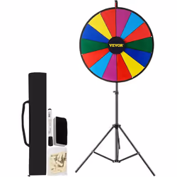 VEVOR 18 inch Spinning Prize Wheel  14 Slots Tabletop Spinner  Heavy D