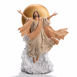 Ascension of Jesus christ 11-Inch Premium Statue  1:10 Scale Tan Robe Edition