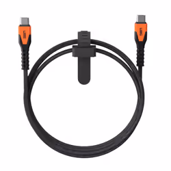 Urban Armor Gear Kevlar Core USB-C to USB-C Power Cable, 1.5 m, USB C, USB C, USB 2.0, 0.48 Gbit/s, Black, Orange