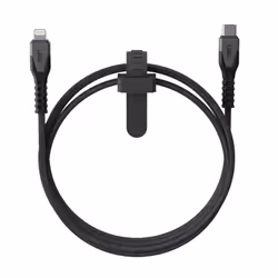 Urban Armor Gear Kevlar Core USB-C to Lightning Power Cable, 1.5 m, Lightning, USB C, Male, Male, Black, Grey