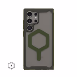 Urban Armor Gear Plyo PRO Case, Cover, Samsung, Galaxy S24 Ultra, 17.3 cm (6.8"), Olive, Transparent