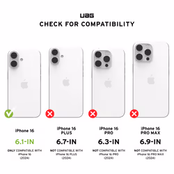 Urban Armor Gear Essential Armor mobile phone case 15.5 cm (6.1") Cover Black