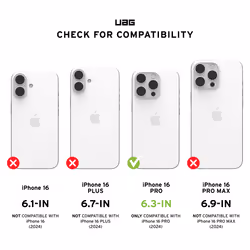 Urban Armor Gear Pathfinder mobile phone case 16 cm (6.3") Cover Silver