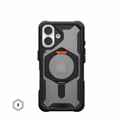 Urban Armor Gear Plasma XTE, Cover, Apple, iPhone 16, 15.5 cm (6.1"), Black, Orange
