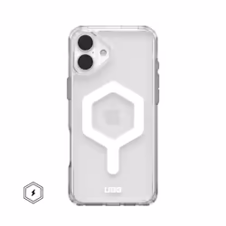 Urban Armor Gear Plyo, Cover, Apple, iPhone 16 Plus, 17 cm (6.7"), Transparent, White