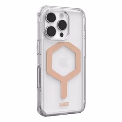 Urban Armor Gear Plyo mobile phone case 16 cm (6.3") Cover Rose gold, Transparent