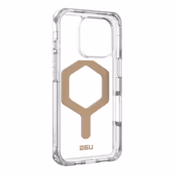 Urban Armor Gear Plyo, Cover, Apple, iPhone 16 Pro, 16 cm (6.3"), Gold, Transparent