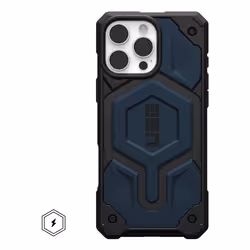 Urban Armor Gear Monarch Pro iPhone 16 Pro Max Case, Cover, Apple, iPhone 16 Pro Max, 17.5 cm (6.9"), Navy, Black